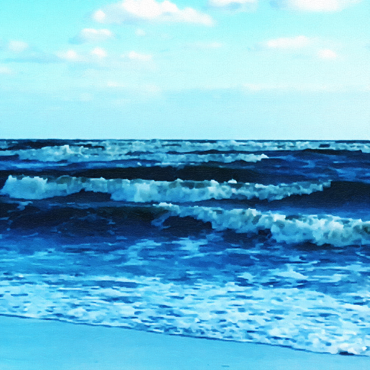 Windy Blue Waves