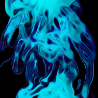 Blue On Black Liquid Smoke